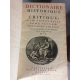 Dictionnaire de Bayle Edition de 1720 4 vol in folio en veau porphyre Philosophie Lumières Linguistique Histoire