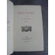 Clair Tisseur Les oisivetés du sieur Nizier du Puitspelu Lyonnais. 1883 sur Whatman reliure maroquin bibliophilie