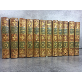 Du Noyer Madame Lettres historiques et galantes ouvrage curieux 12 volumes complet fines reliures.