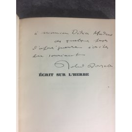 Roland Dorgelès Ecrits sur l'Herbe envoi de l'auteur au photographe et auteur Didier Madras