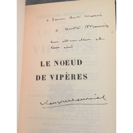 Mauriac François Le Noeud de vipères Edition originale offert à Simone de Cavaillet et André Maurois.
