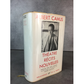Albert Camus Bibliothèque de la pléiade NRF Théâtre Récits nouvelles superbe état épuisé.