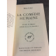 Collection Bibliothèque de la pléiade NRF Balzac comédie humaine T1