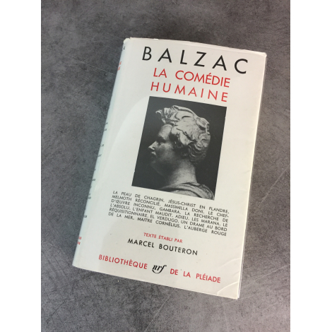 Collection Bibliothèque de la pléiade NRF Balzac comédie humaine T9 peau de chagrin