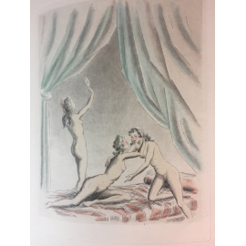 Dialogues des Courtisanes Gravures de Dan Sigros Erotica curiosa illustré moderne petit tirage numéroté.