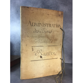 Manuscrit post révolution 1795 administration des biens du citoyen Blanchebarbe Histoire calligraphie papier