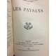 Balzac Honoré de Les paysans Calmann Levy 1892 reliure de l'époque en cuir .