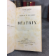 Balzac Honoré de Beatrix Librairie Nouvelle 1856 reliure cuir de l'époque .