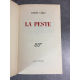 Albert Camus La peste Edition originale d'un des textes emblématiques du XXe siècle.