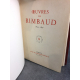 RIMBAUD (Arthur) Oeuvres de Rimbaud 1854-1891. Reliure plein cuir numéroté sur beau papier