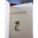 Voltaire Candide illustré par Etienne Calo Numeroté reliure vélin à rabat bel exemplaire.