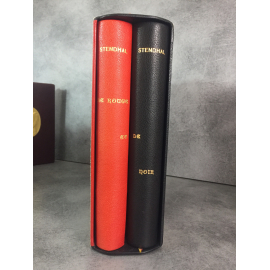 Stendhal Trouillot Le rouge et le noir Hors commerce numero 4 sur grand papier du marais reliure maroquin bibliophilie