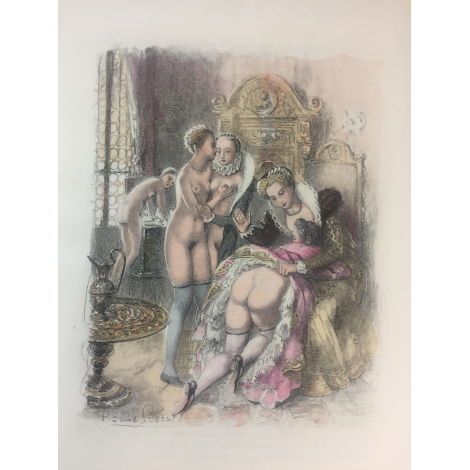 Brantôme Bécat La vie des dames galantes Illustré pochoir Erotisme curiosa Nté 1099 sur Rives