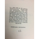 Bazin Hervé Le cri de la chouette Un des 50 Madagascar premier grand papier Edition originale