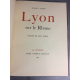 Marius Audin Paul Janin Lyon sur le Rhône 1924 Reliure maroquin à coins bon exemplaire.