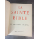 Sainte Bible du chanoine Crampon Cercle du bibliophile 1 fort volume relié nombreuses illustrations cartes