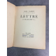 Paul Valery Lettre à Madame C... Grasset 1928 le XCVIII des 180 sur papier velin pur fil