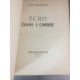 Jean Giraudoux Ecrits dans l'ombre 1944 reliure moderniste demi maroquin à bandes Le 25 E.O. littérature clandestine