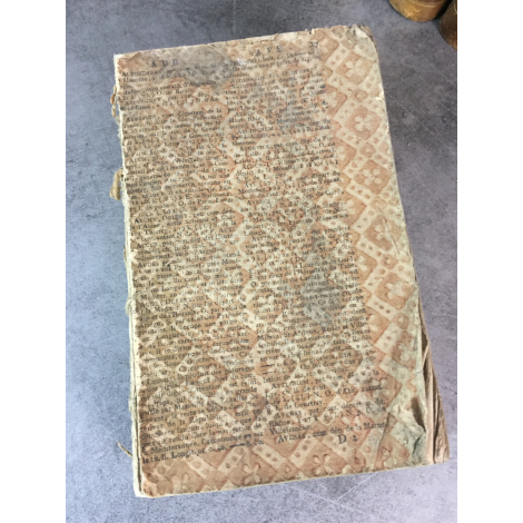 Année 1807, Almanach historique et politique Lyon Ballanche 1807 Brochage du temps papier dominoté