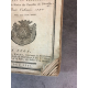 Année 1771, Almanach de la ville de Lyon Delaroche Brochage du temps papier dominoté