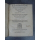 Pisidas Georgius Opus sex dierum su mundi edition princeps Reliure à la cire 6 jours création créationisme Paris Morel 1584