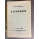 Paul Morand Londres Plon La palatine 1933 parfait exemplaire. edition originale Le 202 sur papier Alfa.