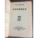 Paul Morand Londres Plon La palatine 1933 parfait exemplaire. edition originale Le 202 sur papier Alfa.