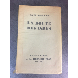 Paul Morand La route des indes Edition originale le 186 sur alfa Plon La palatine complet carte dépliante.