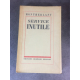 Montherlant Henri Service inutile Grasset 1935 Edition originale sur Alfa le 353 bon exemplaire