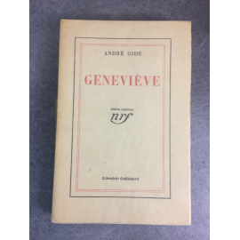 André Gide Geneviève Ou la confidence inachevée Edition originale N° 77 sur vélin pur fil