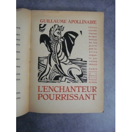 Apollinaire Guillaume Derain L'enchanteur pourrissant 1921 livre mythique bois De Derain