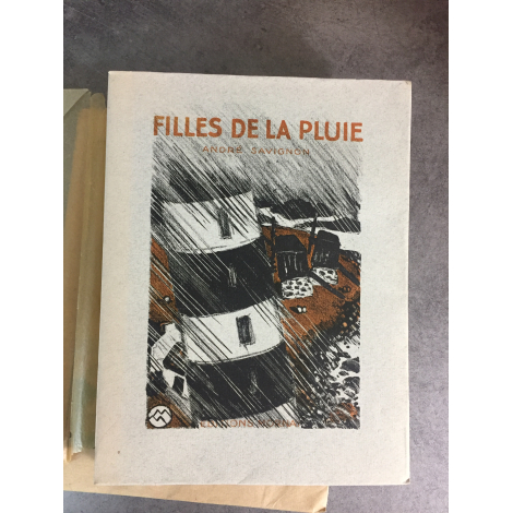 André Savignon Méheut Mathurin Les filles de la pluie beau livre illustré Mornay 1934 bon exemplaire Bretagne Marine