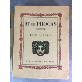 Jean Lorrain Chapront Illustrations Mr de Phocas Astarté beau livre illustré Mornay 1922 bon exemplaire