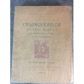Anatole France Crainquebille Putois Riquet Bois de Falké beau livre illustré Mornay 1922 bon exemplaire