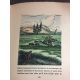 Constantin Weyer bois de Falké Clairière Superbes couleurs au pochoir beau papier Mornay 1929. Nord Canada