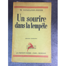 Constantin Weyer Un sourire dans la tempête Roman Nord Canada edition originale sur Alfa mousse N° 511