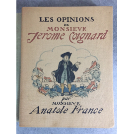 Sylain Sauvage Anatole France Les opinions de Monsieur Jérome Coignard Mornay 1924 Nord illustré