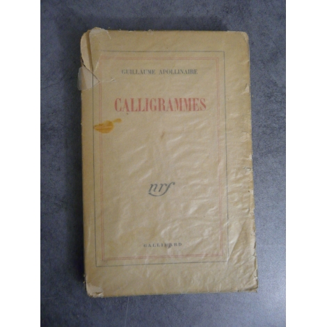 Apollinaire Guillaume Calligrammes Gallimard 1948 mention22e
