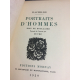 Rachilde Portrait d' hommes La collection originale Mornay 1929 N° 350/500 Petit tirage beau livre.