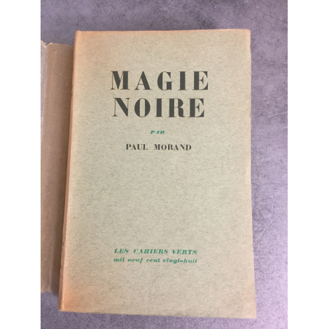 Paul Morand Magie noire Edition originale grasset 1928 Exemplaire sur Alfa numeroté.