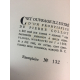 Bernanos Georges Monsieur Ouine Le 132 sur papier surfine Complet du beau frontispice de Collot Cheval