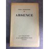 Marc Chadourne Absence Numero 65 Edition originale sur Alfa Bon exemplaire 1933