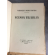 Marguerite Burnat-Provins 3 éditions originales, poèmes de la boule de verre, nouveaux, poèmes troubles, Reliure en serpent .