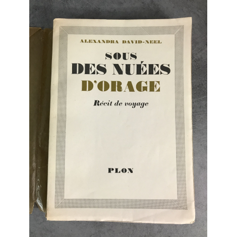 David-Neel Alexandra Sous des nuées d'orage récit de voyage chine Tibet Wou Tai Chan Edition originale numero 31 sur Alfa