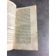 Saint Augustin Les confessions Complet en 2 volumes reliés Paris Martin 1741 reliure d'époque