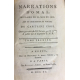 Narrations d'Omaï insulaire de la mer du sud Ami capitaine Cook Edition originale 1790 Voyage fiction