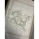 Perrot Aragon Dictionnaire de géographie avec cartes Atlas reliure romantique signée Boutigny 1836
