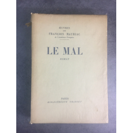 Mauriac François Le mal Grasset 1935 Edition définitive le numero 125 sur pur Chiffon.