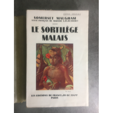 Maugham Somerset Le sortilège Malais 1929 Edition originale le 339 sur Alfa bon exemplaire.