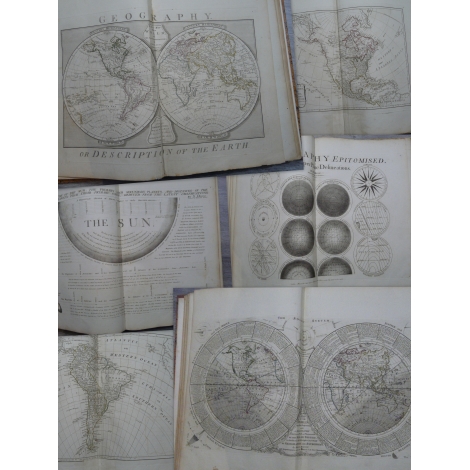 Dunn Atlas in folio cartes 57 x 46 cm complet Astronomie globe terrestre Découverte cook